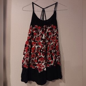 Free People Intimates Mini Dress Floral Sz S